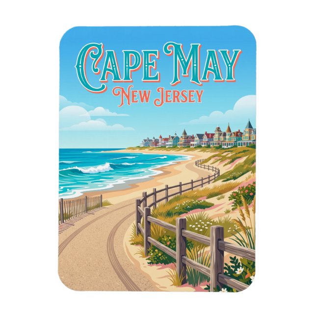 Ímã Cape May Nova Jersey (Vertical)
