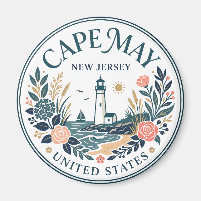Imã Cape May, Nova Jersey, Estados Unidos Nova Jersey (Frente)