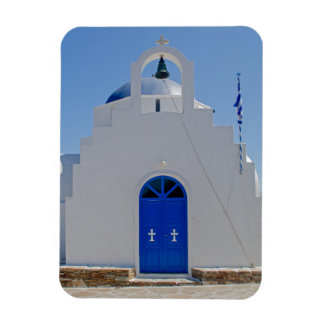 Ímã Capela Azul e Branco de Antiparos