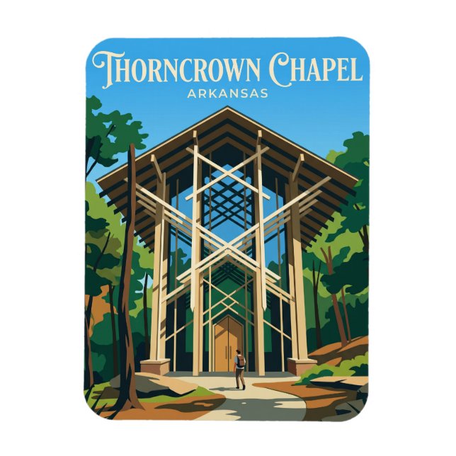 Ímã Capela Thorncrown EUA (Vertical)