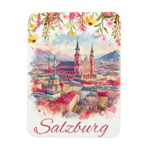 Ímã Capital florido da Áustria salzburg horizonte