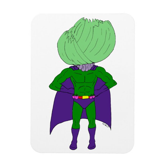 Ímã Capitão Cabbage (Vertical)