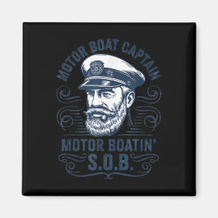 Imã Capitão de Barco de Pontoons Engraçado Pai Capitão