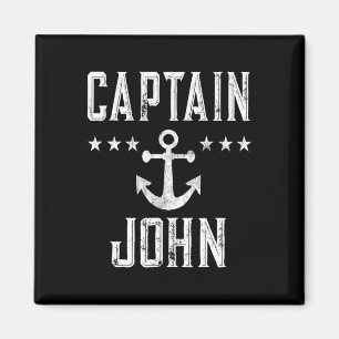 Imã Capitão De Vintage John - Cruise Familiar Ou Lago