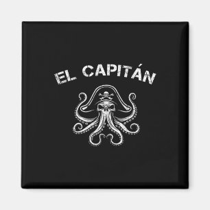 Imã Capitão do barco polvo de pontão pirata náutico ho