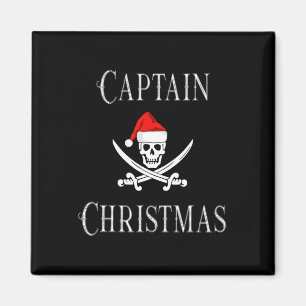Imã Capitão Férias de Natal Pirata Caveira Chapéu de P