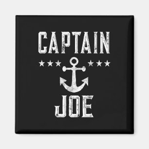 Imã Capitão Joe - Barco náutico retrô personalizado