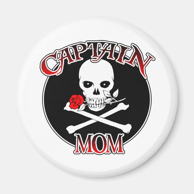 Imã Capitão Mãe (Rosa) Magnet (Frente)