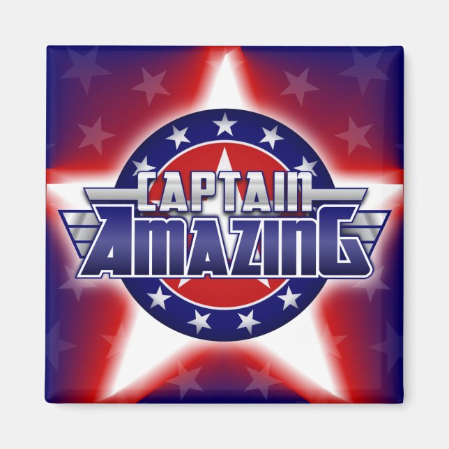 Imã Capitão Magnet Incrível (Frente)