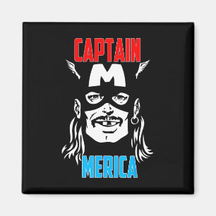 Imã Capitão Merica Bebendo Independência Dia 4 de Ju