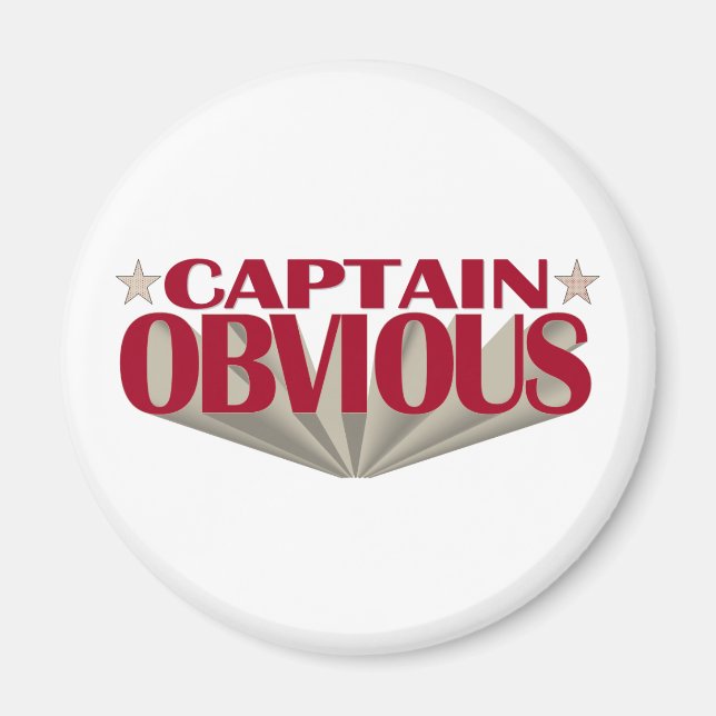 Imã Capitão Óbvio (Frente)