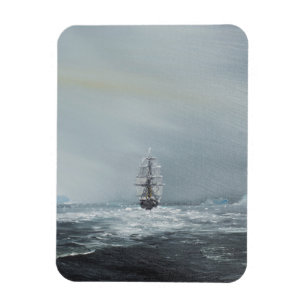 Ímã Capitão Scott E Tripulação Da Descoberta