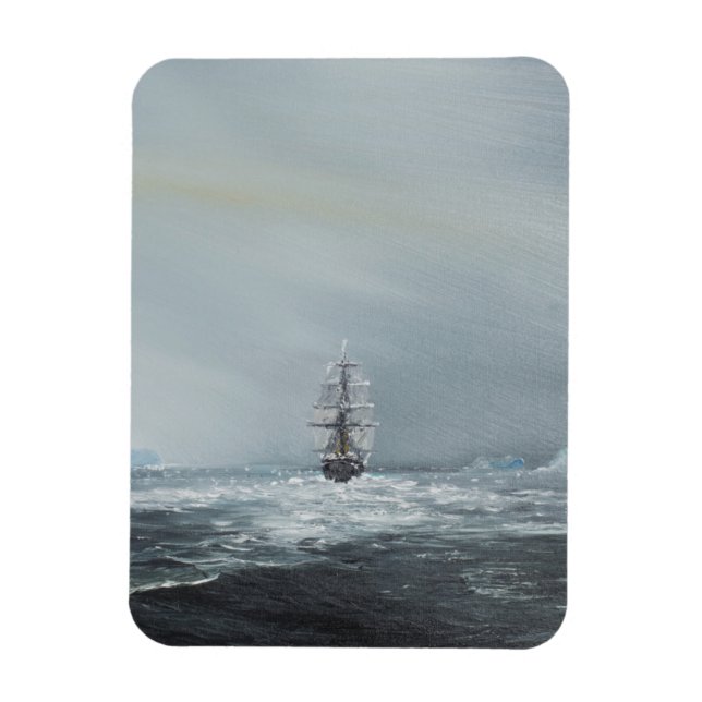 Ímã Capitão Scott E Tripulação Da Descoberta (Vertical)