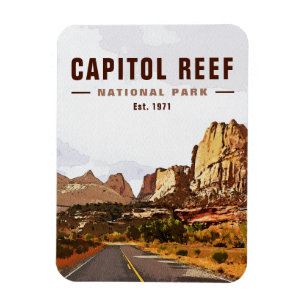 Ímã Capitol Reef National Park Catthedral Valley Loop
