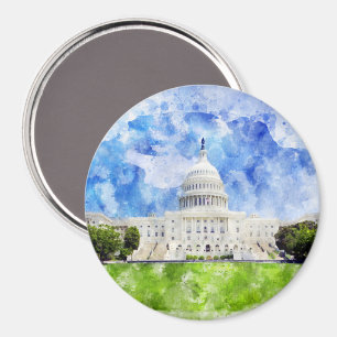 Imã Capitólio dos Estados Unidos em Washington DC Wate