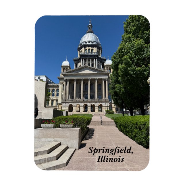 Ímã Capitólio estadual de Illinois em Springfield (Vertical)