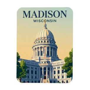 Ímã Capitólio Estadual de Wisconsin Wisconsin