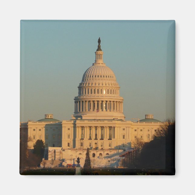 Imã Capitólio no Natal Washington DC Holiday (Frente)