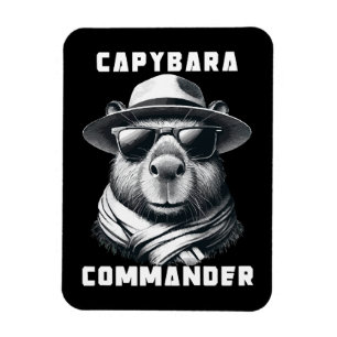 Ímã Capivara Com Óculos De Sol Capy Comandante