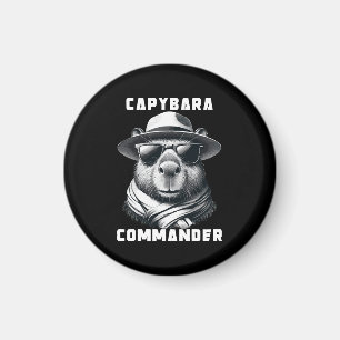 Imã Capivara Com Óculos De Sol Capy Comandante