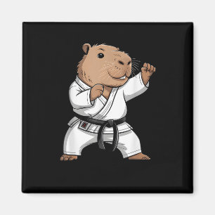 Imã Capivara de Artes Marciais Engraçado Karate Taekwo