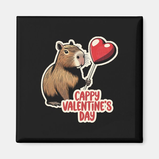 Imã Capivara do Dia dos Namorados  (Frente)