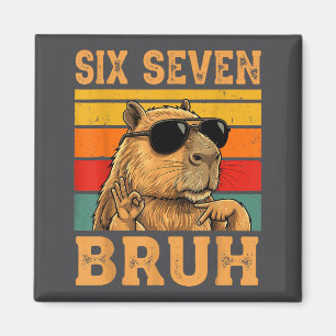 Imã Capivara Engraçada 67 Meme Seis Sete Bruh Garotos 