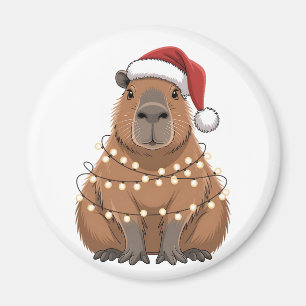 Imã Capivara Natal Correspondência Divertida Papai Noe