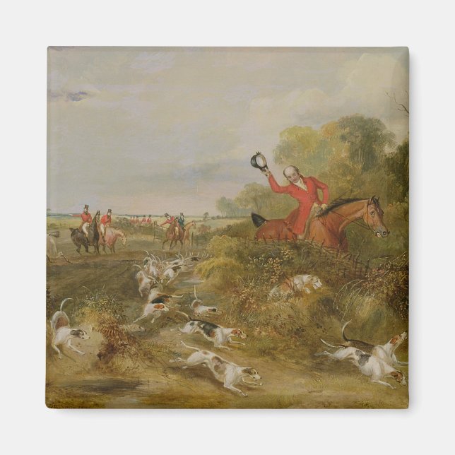 Imã Capping on Hounds, Solteiro Hall, 1836 (óleo em c (Frente)