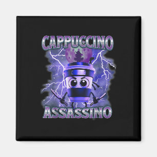 Imã Cappuccino Ino Café Amante Do Brainrot Memória Ita