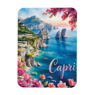 Ímã Capri aquarela