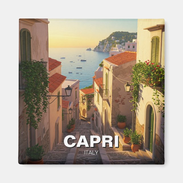Imã Capri Itália Viagem (Frente)