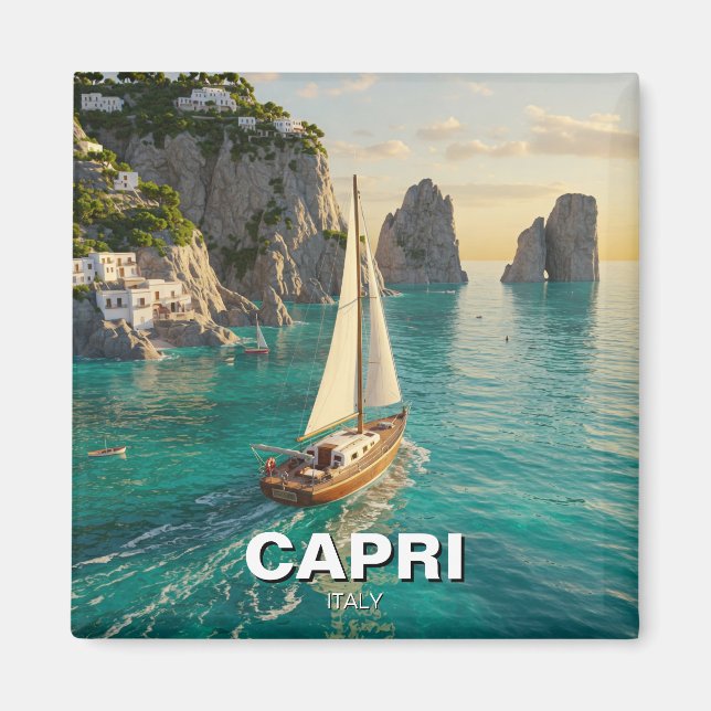 Imã Capri Itália Viagem (Frente)