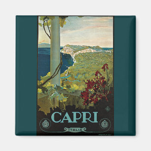 Imã Capri, Itália, Viagens vintage Art Italia