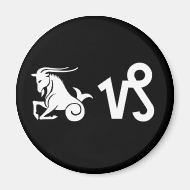 Imã Capricórnio com Símbolo (Frente)