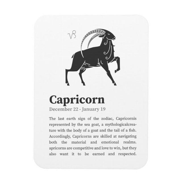 Ímã Capricórnio - Sinal Zodiac poster (Vertical)