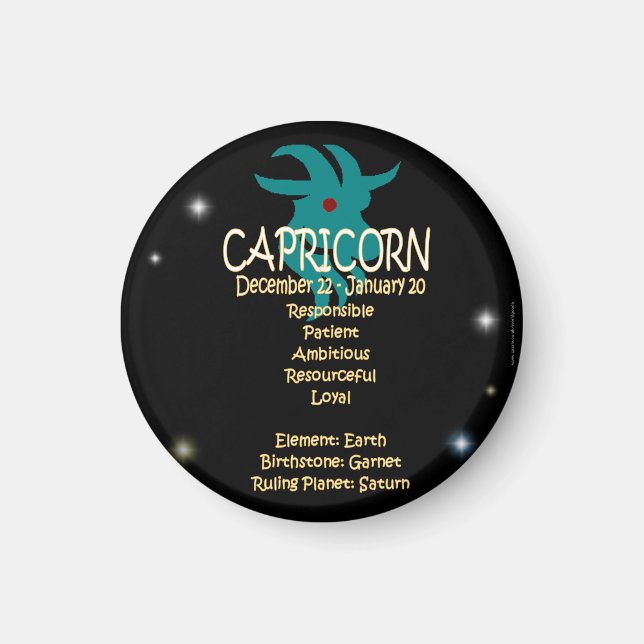 Imã Capricórnio zodiac (Frente)