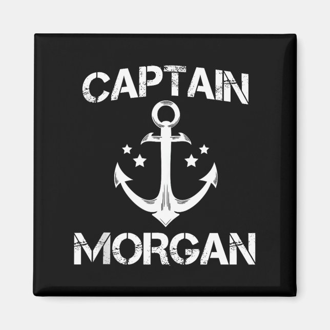 Imã Captain Morgan Funny Birthday Ised Surname Clan Gi (Frente)