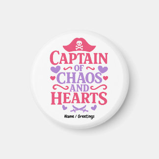 Imã Captain of Chaos and Hearts Pirate Graphic