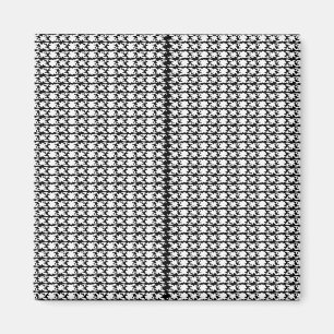 Imã Captivando Foto de Padrão Preto e Branco