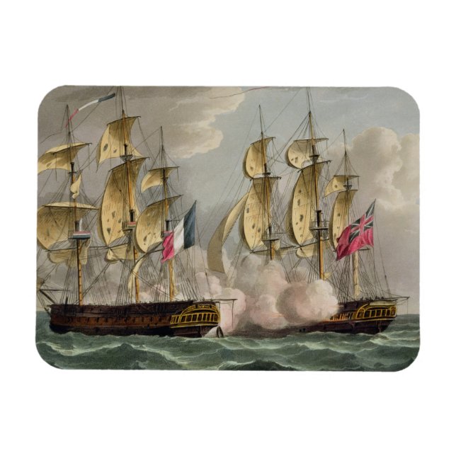 Ímã Captura de L'Immortalite, 20 de outubro de 1798, d (Horizontal)