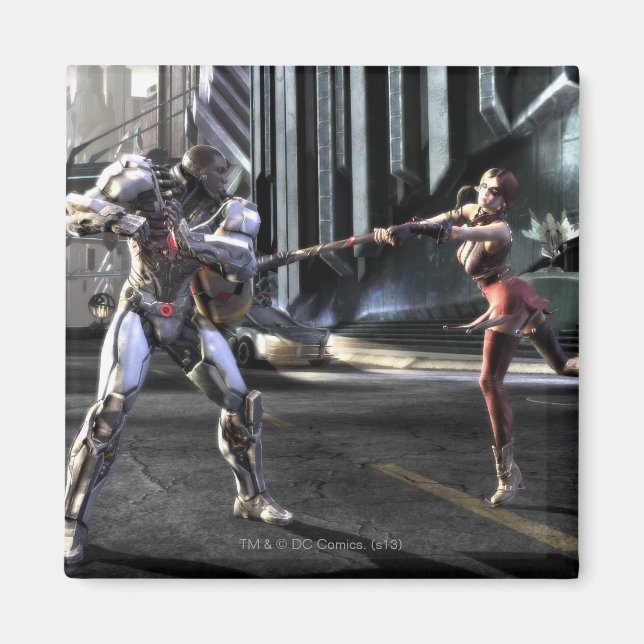 Imã Captura de tela: Cyborg vs Harley (Frente)