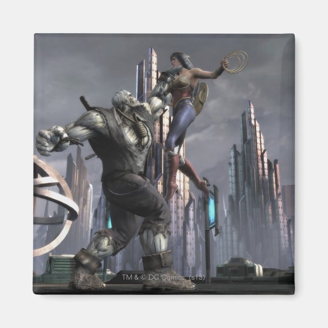 Imã Captura de tela: Grundy vs Mulher Maravilha (Frente)