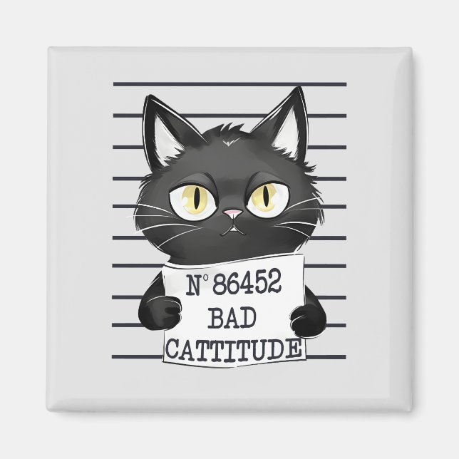Imã Captura Má - Captura de Gato Negro (Frente)