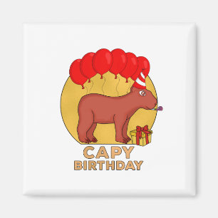 Imã Capy Birthday