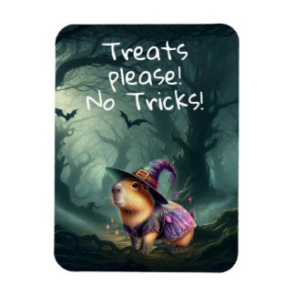 Ímã Capybara do Halloween, Cute e Witchy