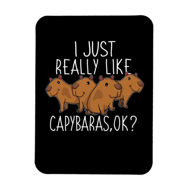 Ímã Capybara Gift Kids Women Cute Capybara (Vertical)