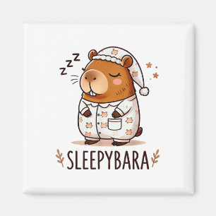 Imã Capybara Oficial do Sono Pijamas Nightgown Sleepyb