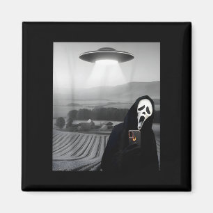 Imã Cara assustadora fofa de terror fantasma selfie co