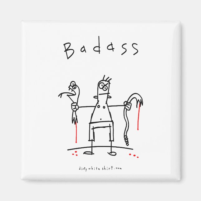 Imã Cara Cobra de Badass (Frente)